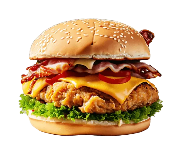 Burgers Chicken Bacon Burger du restaurant Babylone Kebab de 50400 Granville